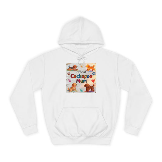 Hoodie — 'Official Cockerpoo Mum' Cute Dog Mom Hoodie