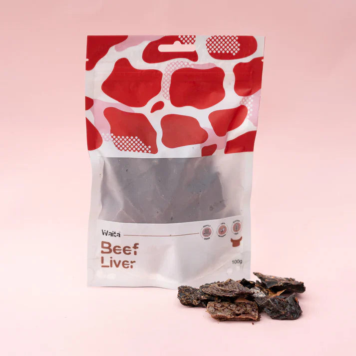 Waita Air-Dried Beef Liver 100g – 100% Natural Protein-Rich Dog & Cat Treat