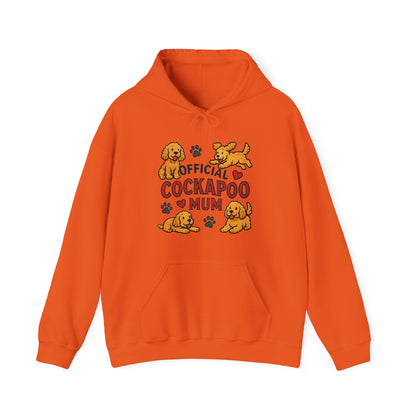 Hoodie — Official Cockapoo Mum Cute Paw Print Dog Mom Pullover