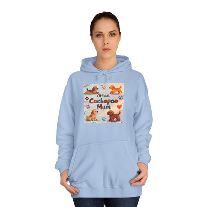 Hoodie — 'Official Cockerpoo Mum' Cute Dog Mom Hoodie