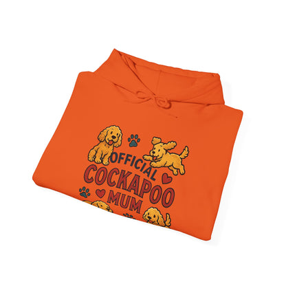 Hoodie — Official Cockapoo Mum Cute Paw Print Dog Mom Pullover