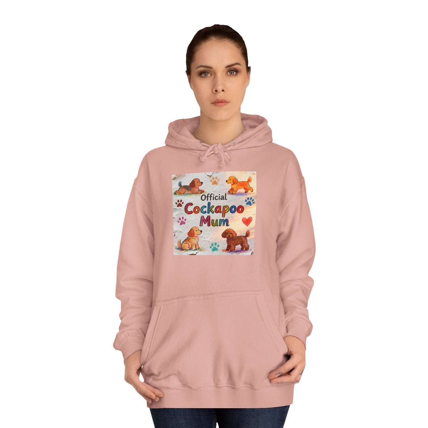 Hoodie — 'Official Cockerpoo Mum' Cute Dog Mom Hoodie