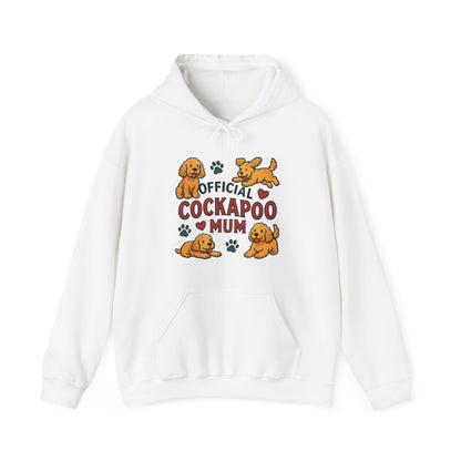 Hoodie — Official Cockapoo Mum Cute Paw Print Dog Mom Pullover