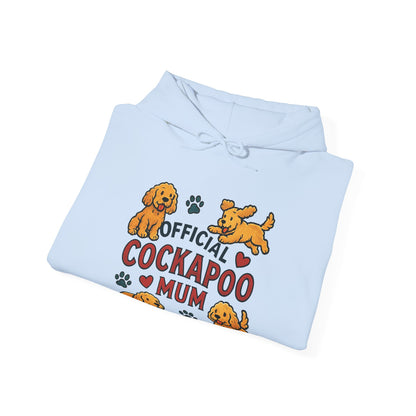Hoodie — Official Cockapoo Mum Cute Paw Print Dog Mom Pullover