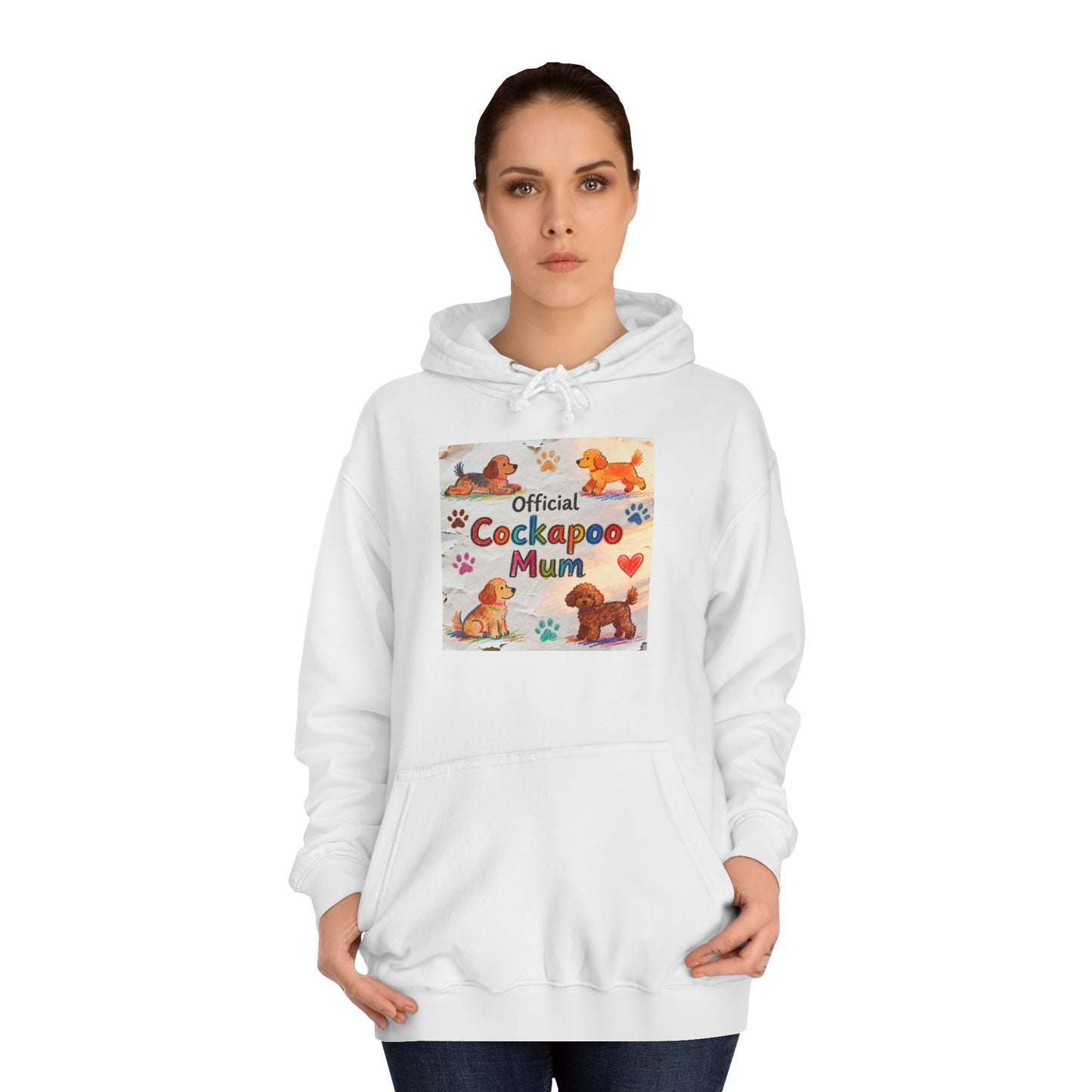 Hoodie — 'Official Cockerpoo Mum' Cute Dog Mom Hoodie