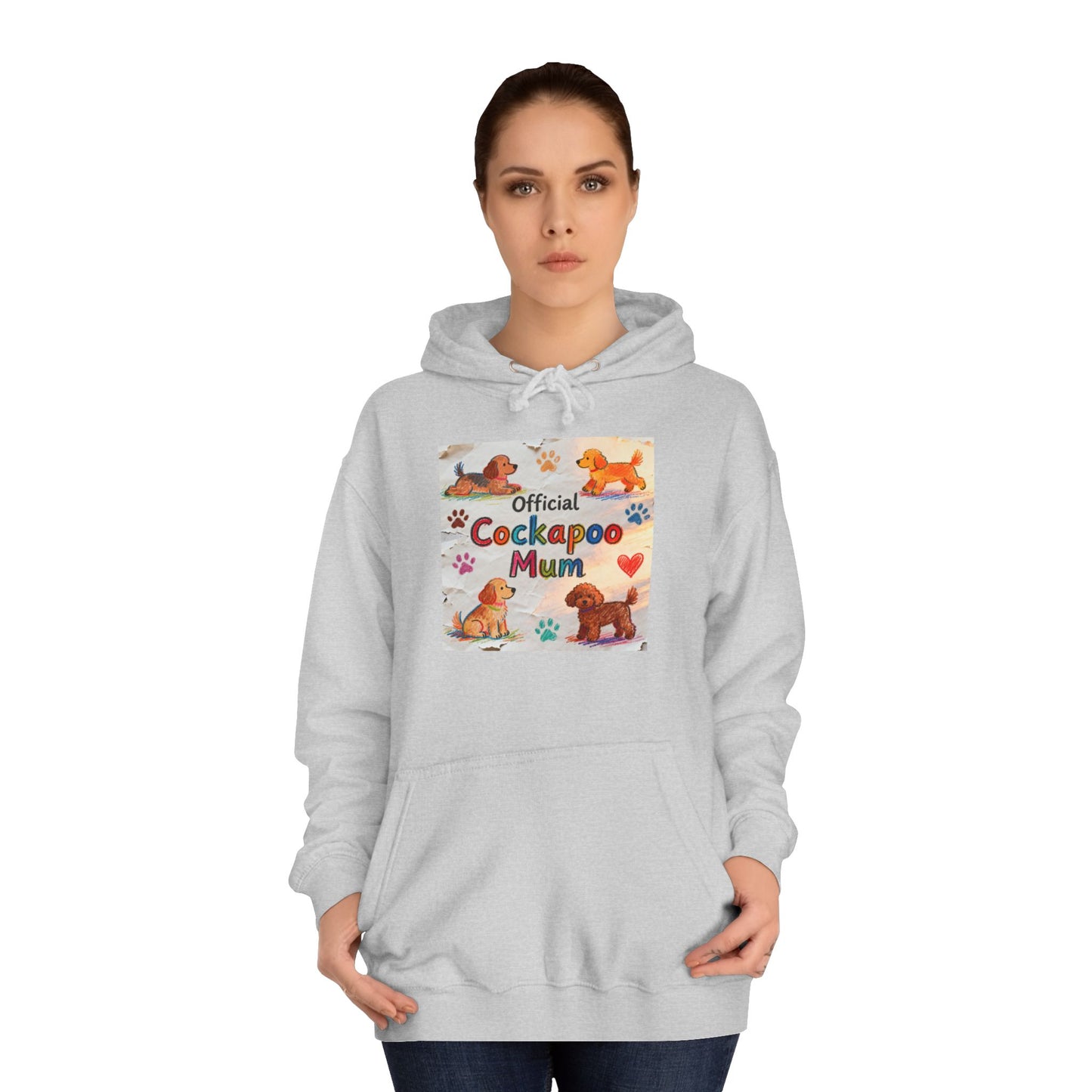 Hoodie — 'Official Cockerpoo Mum' Cute Dog Mom Hoodie