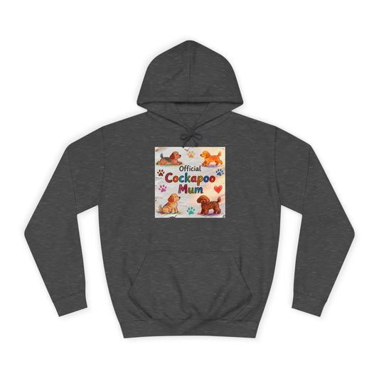 Hoodie — 'Official Cockerpoo Mum' Cute Dog Mom Hoodie