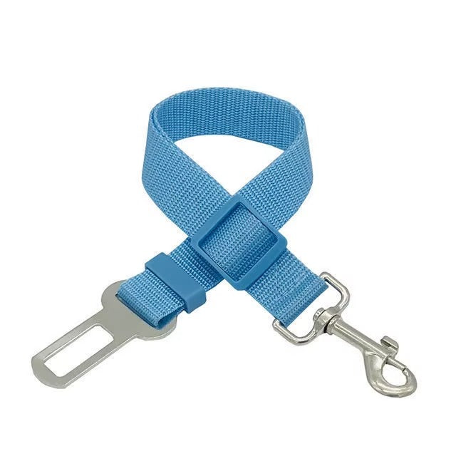 Adjustable Dog / Cat Car Seat Belt – Pet Travel Safety Harness Restraint Strap for Car