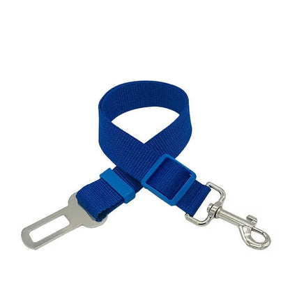 Adjustable Dog / Cat Car Seat Belt – Pet Travel Safety Harness Restraint Strap for Car