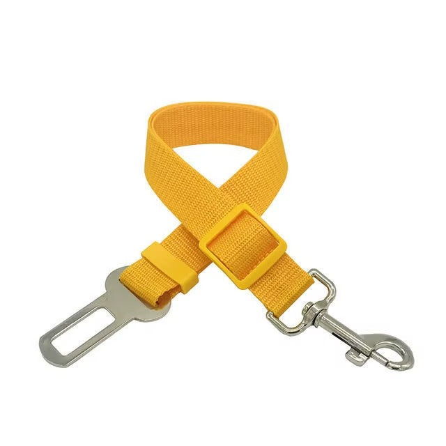 Adjustable Dog / Cat Car Seat Belt – Pet Travel Safety Harness Restraint Strap for Car