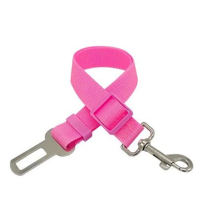 Adjustable Dog / Cat Car Seat Belt – Pet Travel Safety Harness Restraint Strap for Car
